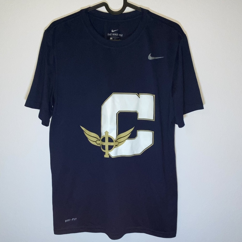 Nike‎ Tee Dri-Fit Canisius Golden Griffins Blue Medium Swoosh Logo C Wings